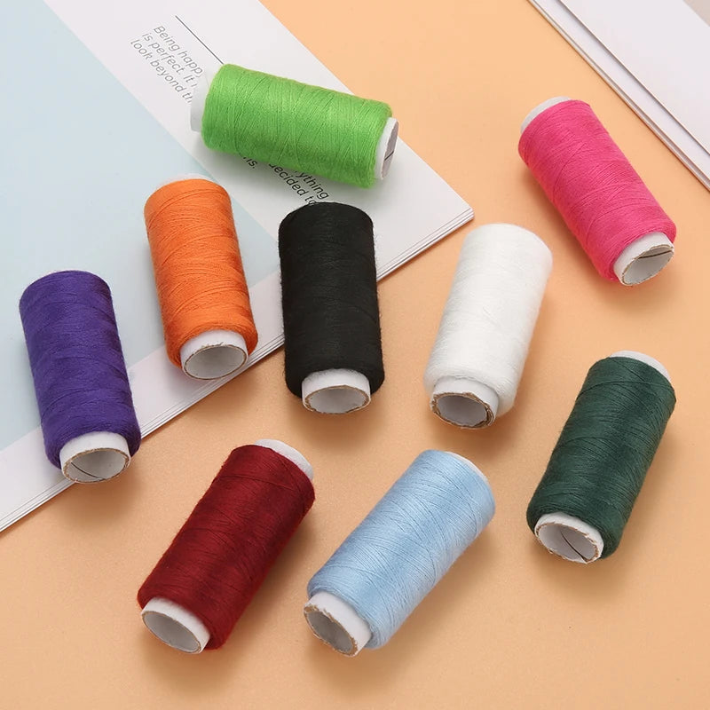 24-Color Polyester Sewing Thread Set – For Machine & Hand Use