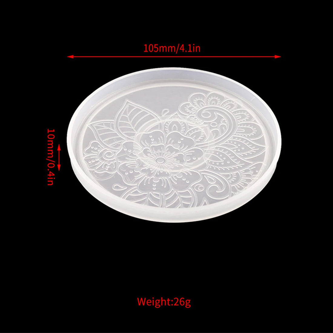 Flower Coaster Silicone Mold – DIY Resin & Concrete Tray