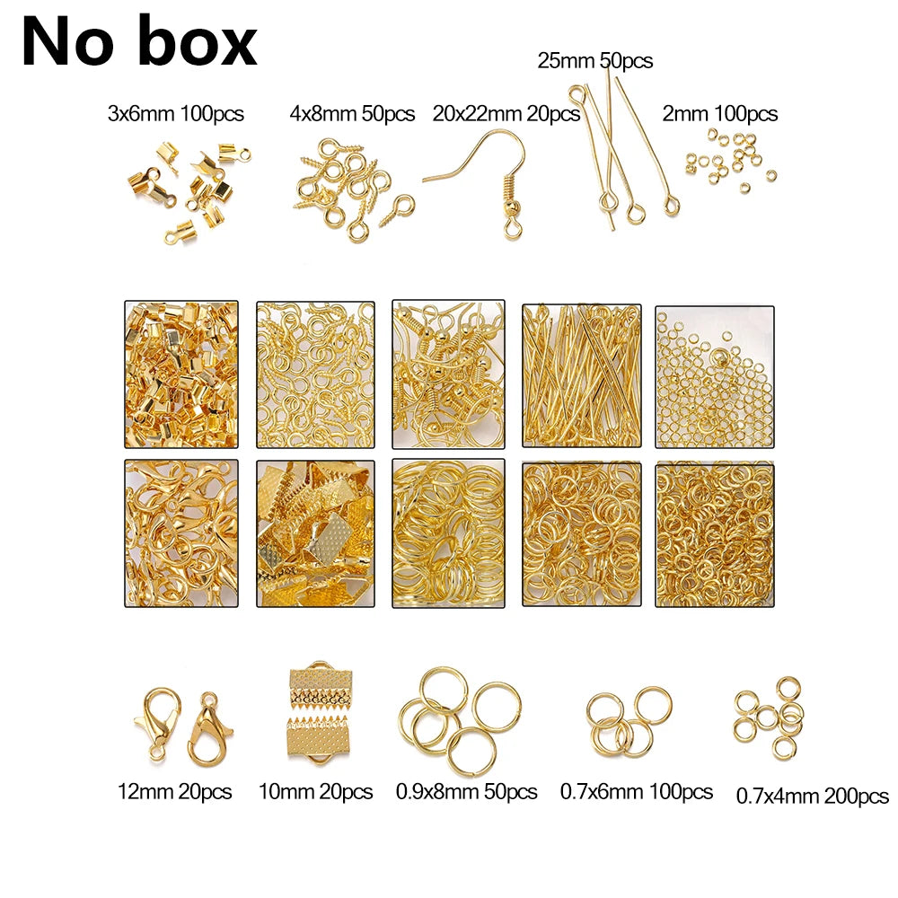 Jewelry Findings & Repair Kit with Alloy Accessories