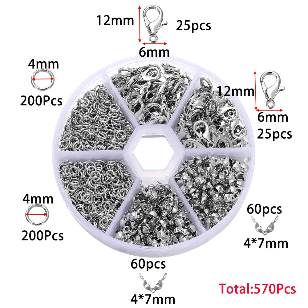 Jewelry Findings & Repair Kit with Alloy Accessories