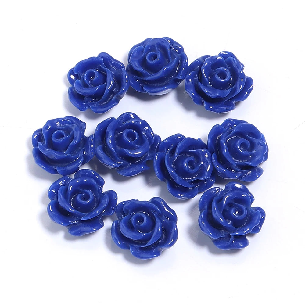 Rose Camelia Flower Beads Artificial Coral Beads