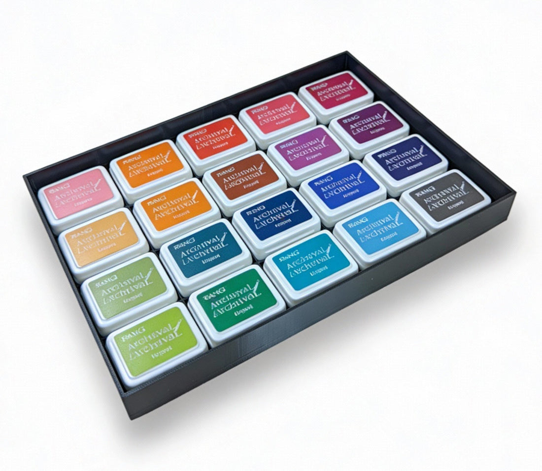 Stackable Mini Ink Pad Storage Tray – Holds 20 Pads
