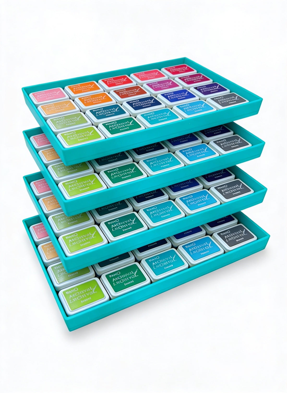 Stackable Mini Ink Pad Storage Tray – Holds 20 Pads