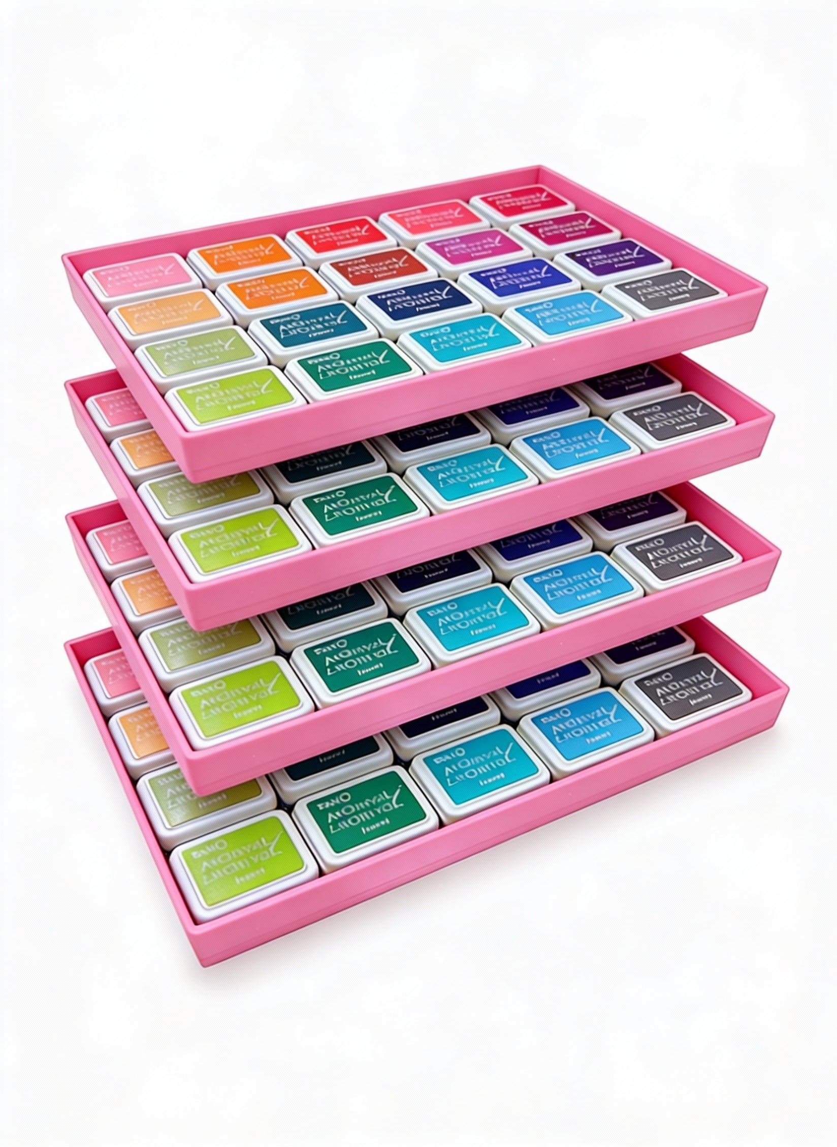 Stackable Mini Ink Pad Storage Tray – Holds 20 Pads