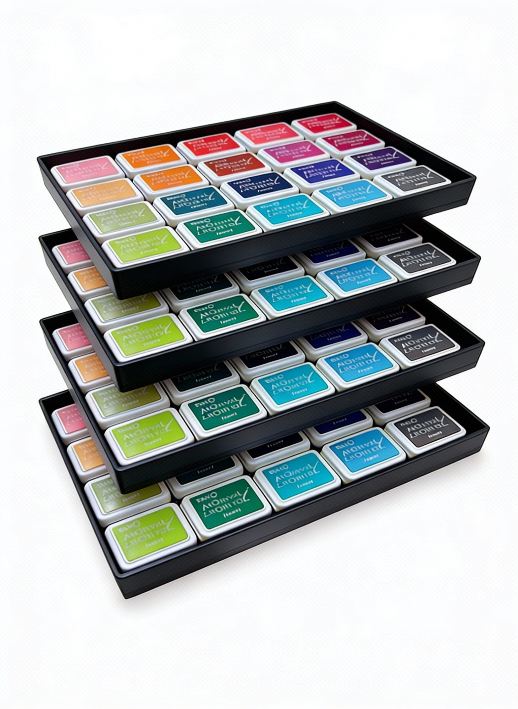 Stackable Mini Ink Pad Storage Tray – Holds 20 Pads