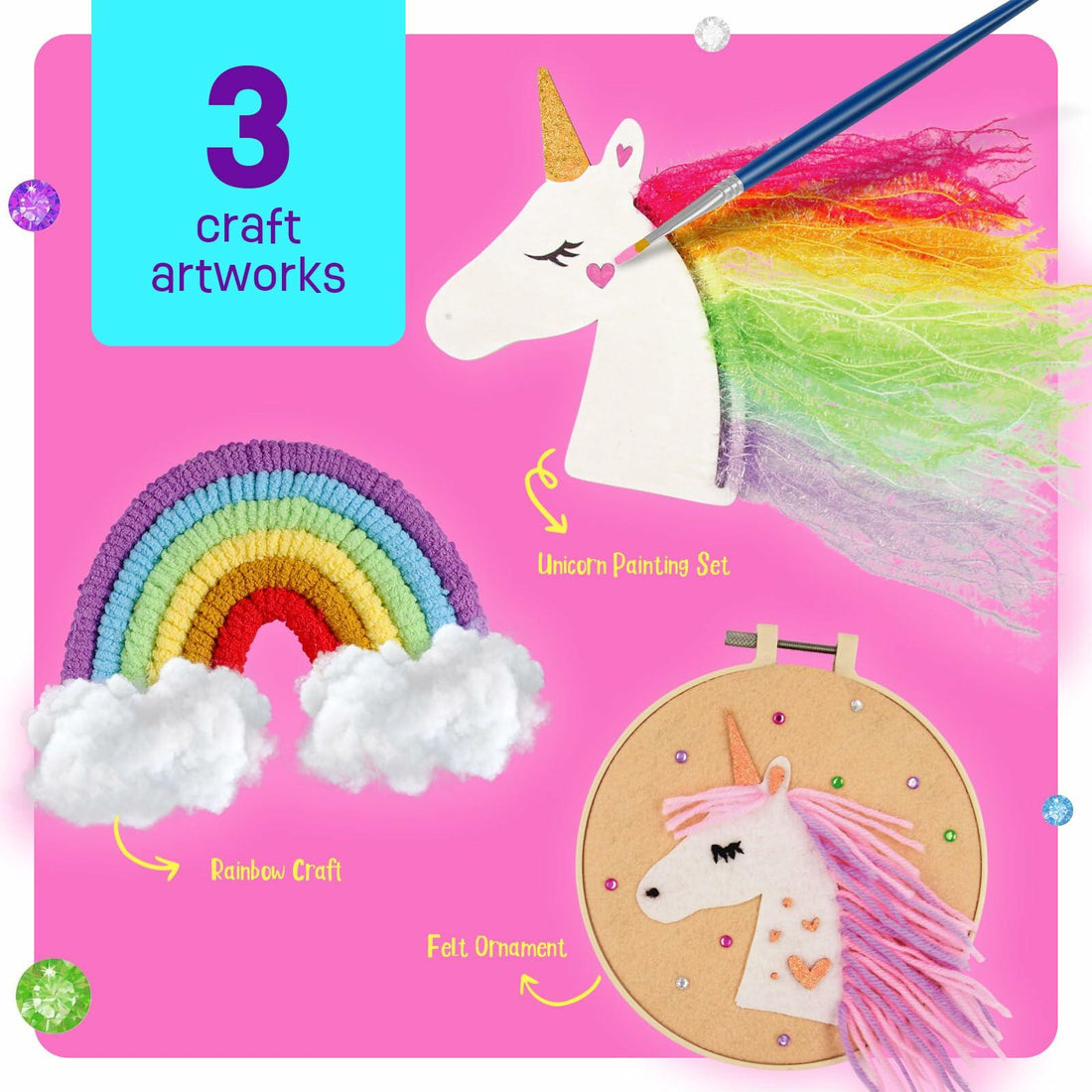 LAOESE Unicorn Sewing Craft Kit for Kids Ages 8-12 Arts & Crafts Gift