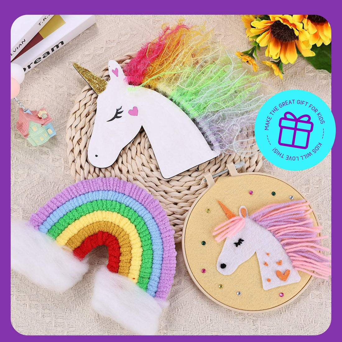 LAOESE Unicorn Sewing Craft Kit for Kids Ages 8-12 Arts & Crafts Gift