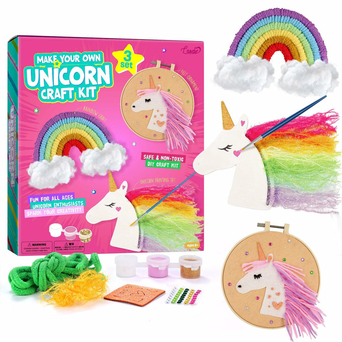 LAOESE Unicorn Sewing Craft Kit for Kids Ages 8-12 Arts & Crafts Gift