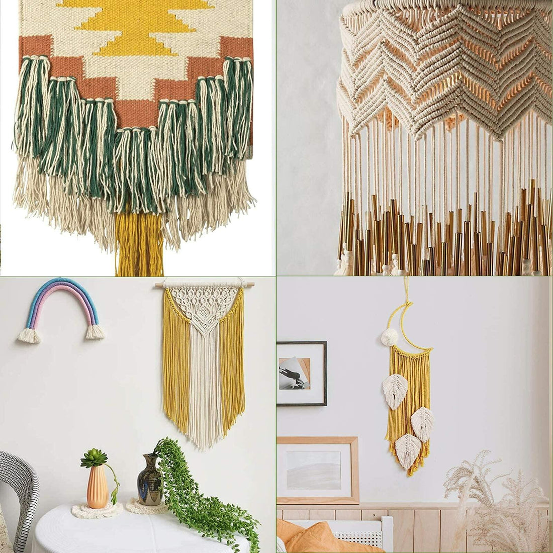 POZEAN 3mm Macrame Cord 220 Yards 100% Cotton Rose Red Cotton Yarn